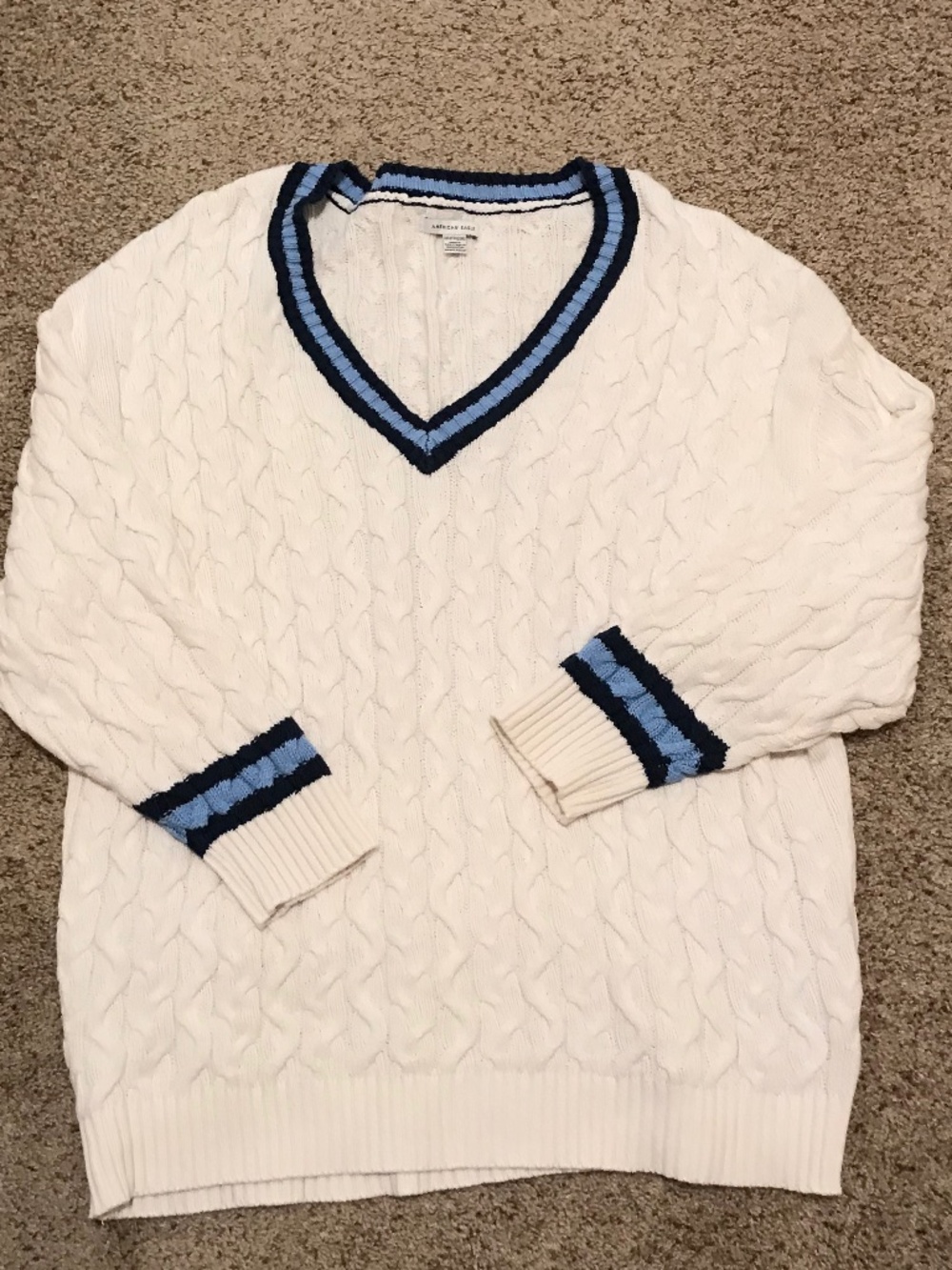 Cable knit sweater
